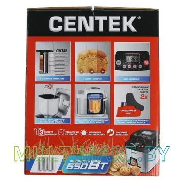 Хлебопечка CENTEK CT-1410 (черный) картинка 4